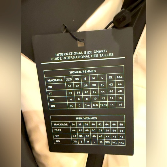 NWTs Mackage Elita-NFZ Down Ski Jacket. Off-White. Sz. XL - Picture 9 of 12